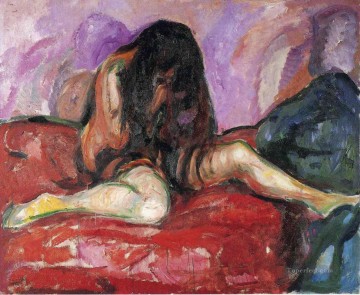 Edvard Munch Painting - desnudo en 1913 Edvard Munch